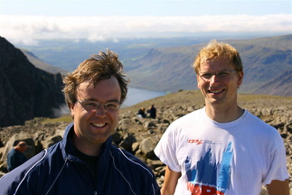 Håvard og Thomas på toppen