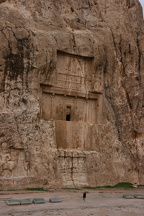 Olav in front of tomb at Naqsh-e Rustam