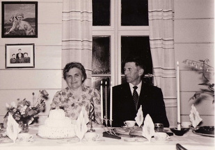 Sølvbryllaupsdagen til Kristense og Anders, 1959