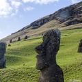 Ahu Tongariki seen from Rano Raraku